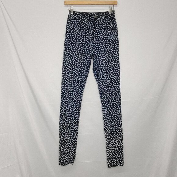 BDG Floral High Rise Skinny Jeggings Denim - Picture 3 of 12